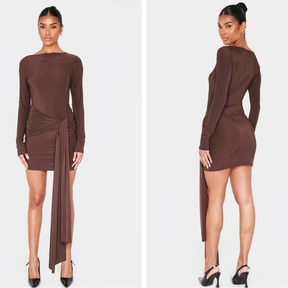 NWT Brown Holiday Dress Option from Pretty Little Thing!